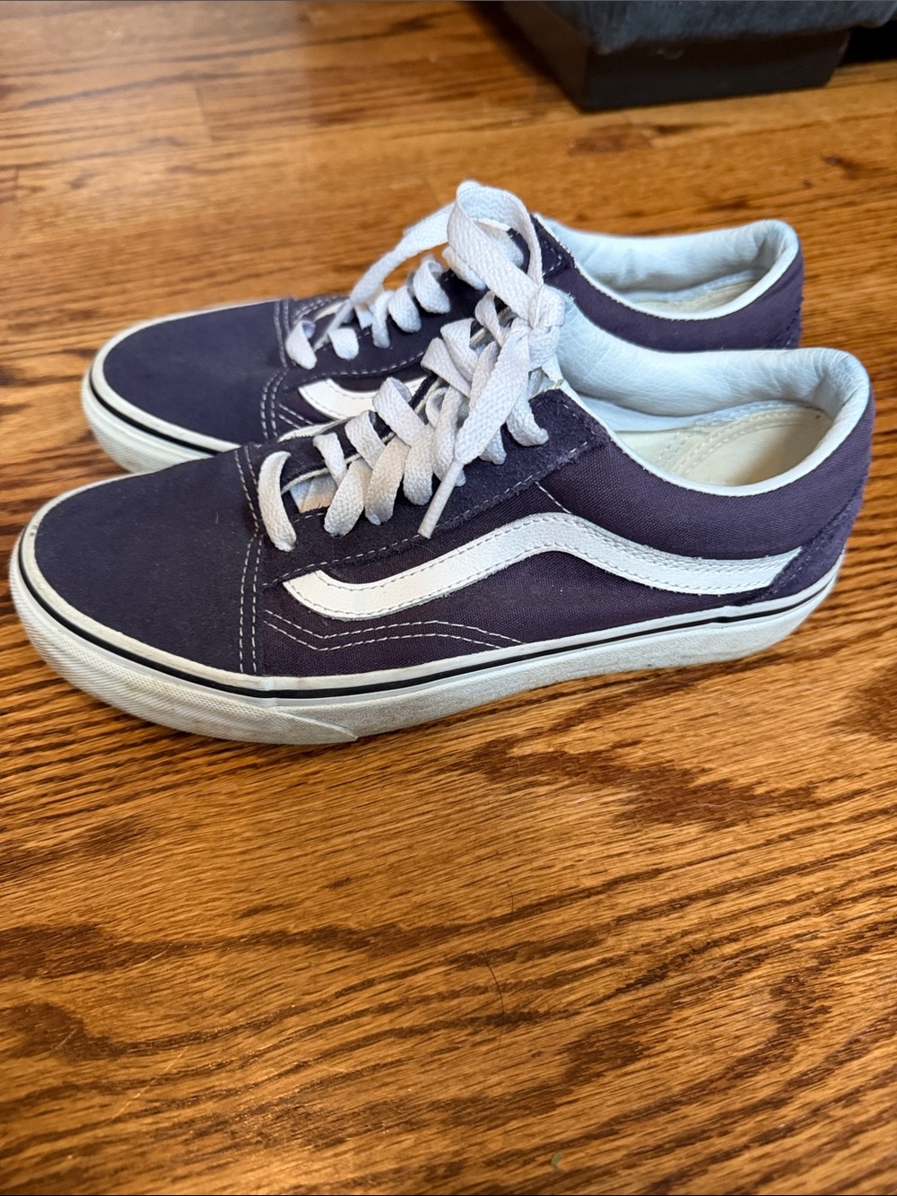 Vans Kids Old Skool Sneakers - Purple & White
